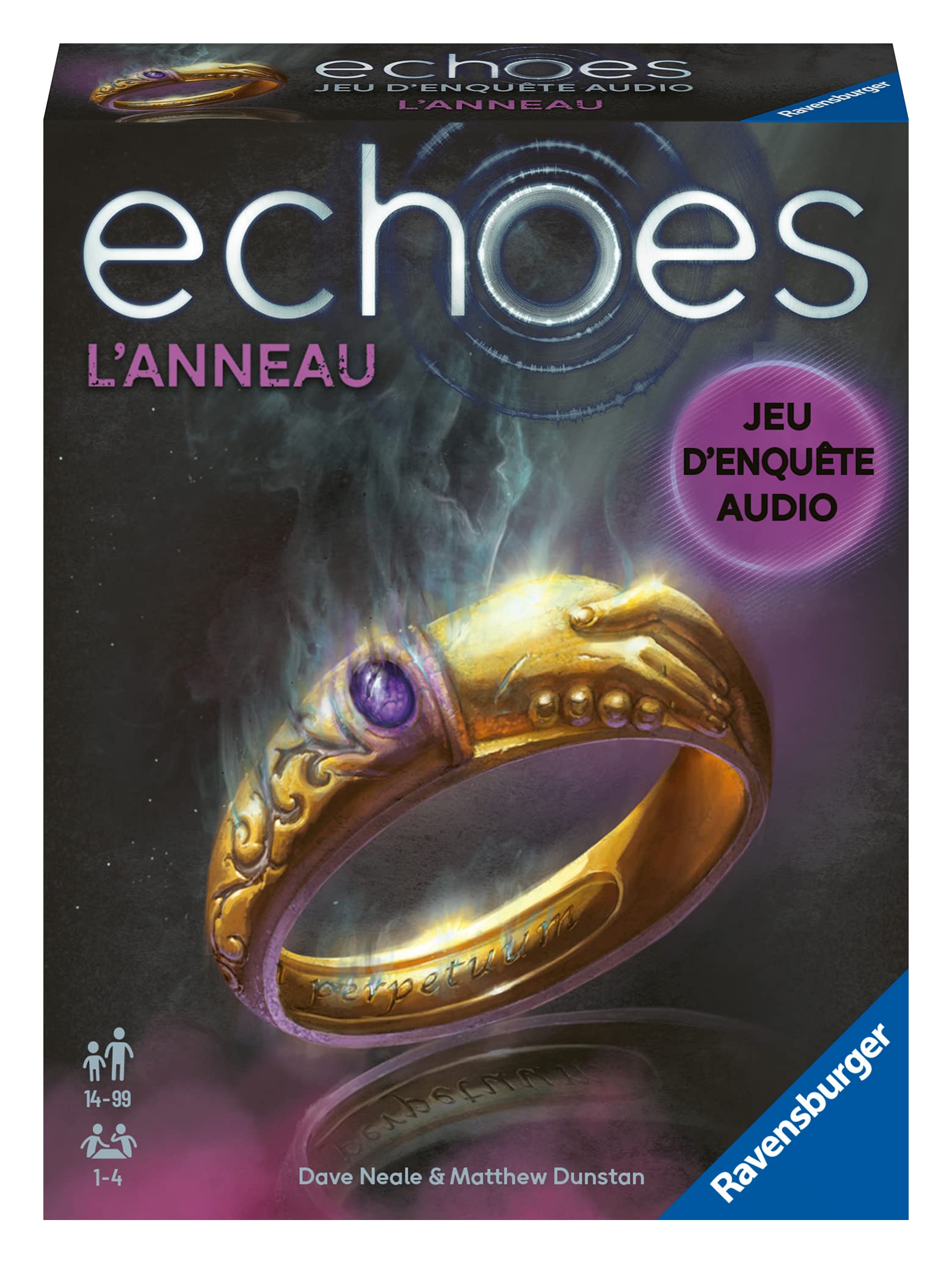 Ravensburger - Echoes L'Bague - Audio investigation game for adults and children from 14 years old - From 1 to 4 players - Works with free smartphone app - Unisex - 20932 - French version