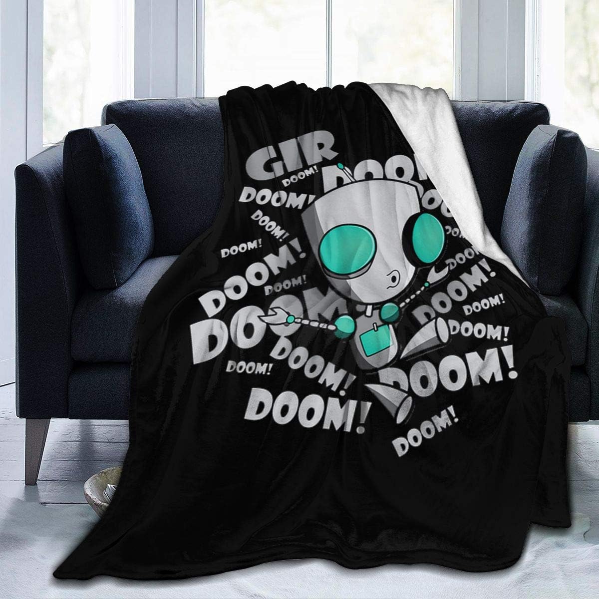VIMMUCIR Invader Zim Gir's Doom Throw Blanket Soft Warm