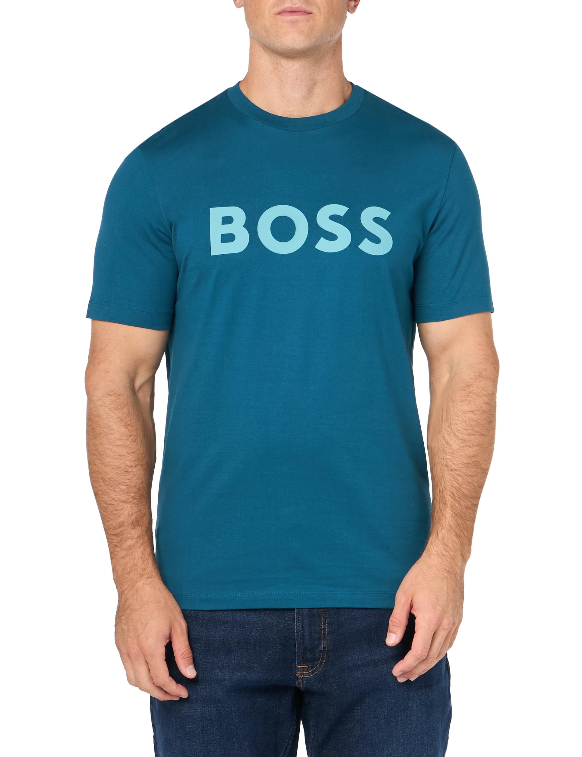 BOSS Big Logo Cotton Jersey T Shirt