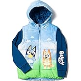 Bluey Bingo Zip Up Vest 2fer Jacket Toddler to Little Kid