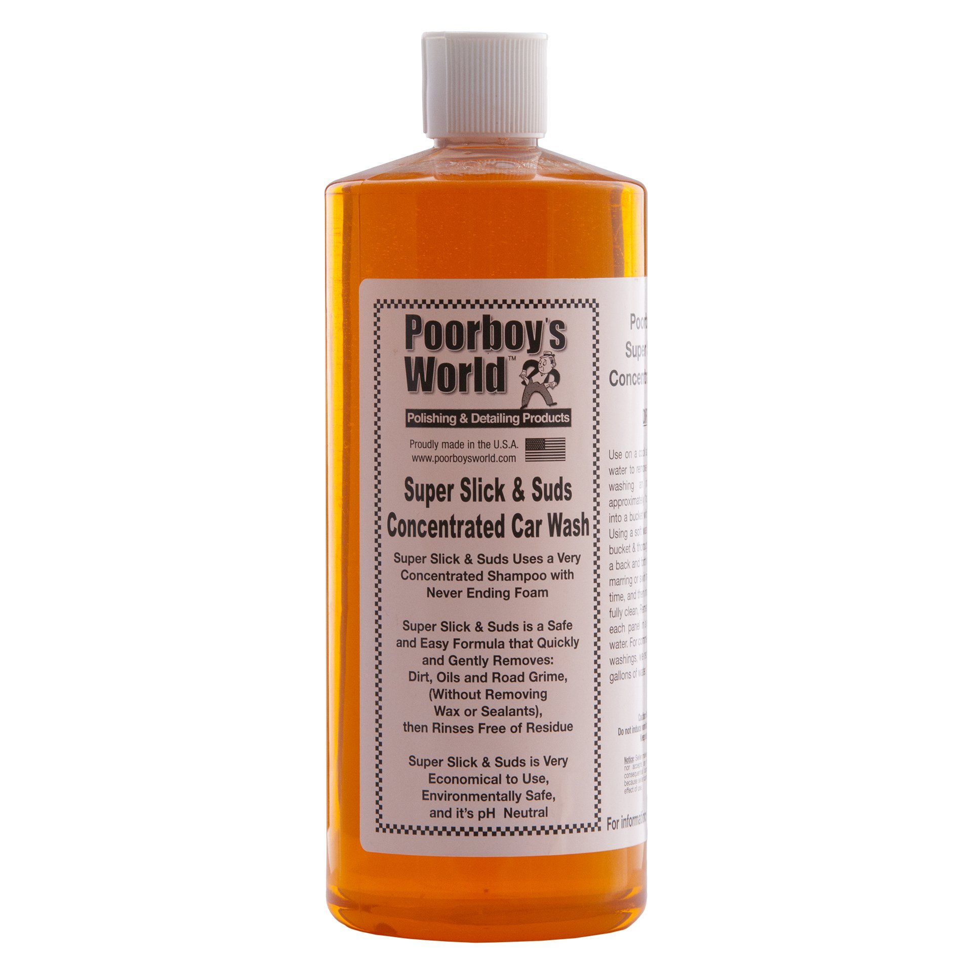 PoorBoys B0007 Super Slick & Suds Car Shampoo 32oz (946ml)