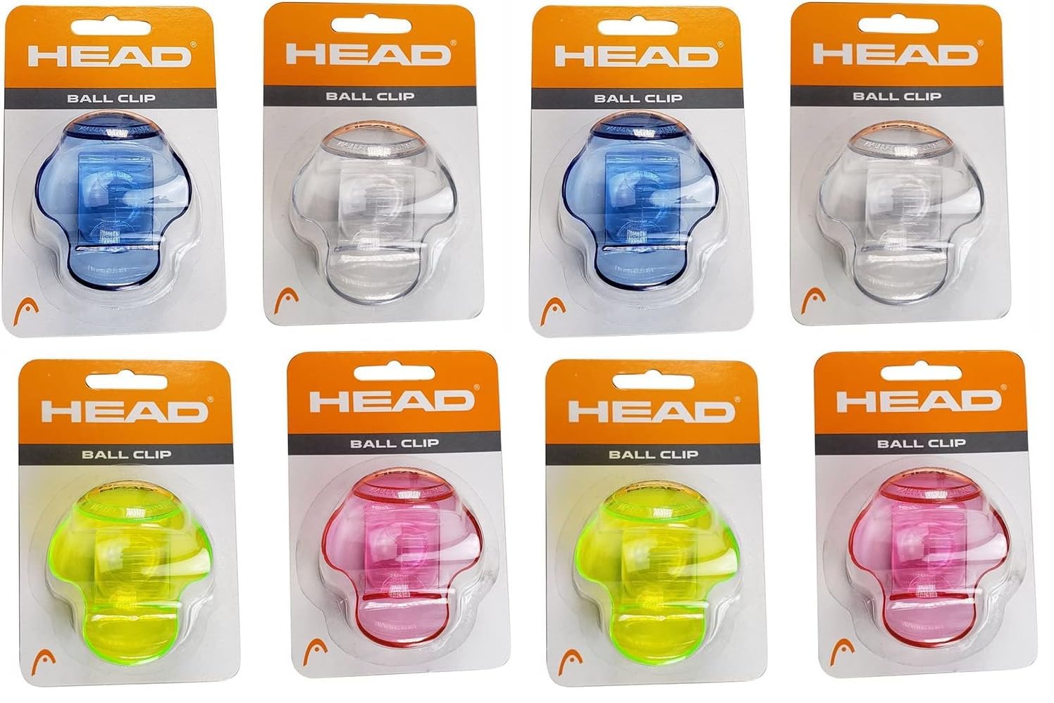HEAD Unisex Tennis ball clip, Mixed, One Size UK (Pack of 2)