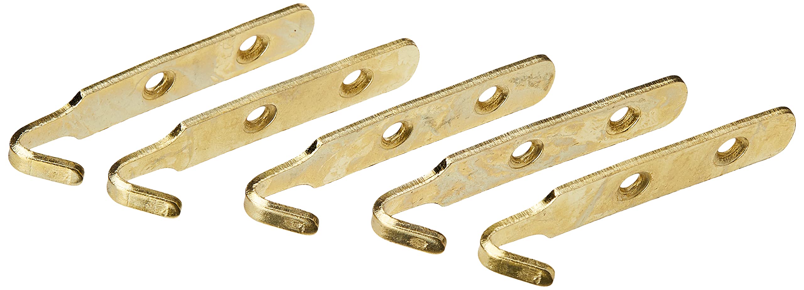 Merriway BH01674 (5 Pcs) Picture Mirror Hanging Hook Heavy Duty J-Style with 2 Holes - Pack of 5 Pieces