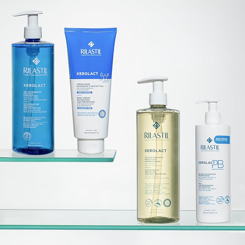 Xerolact Balsamo PB Viso e Corpo, Relipidante, Antirritazioni, Indicato per Neonati, Bambini e Adulti, per le Pelli con Tendenza Atopica, Confezione da 400 ml