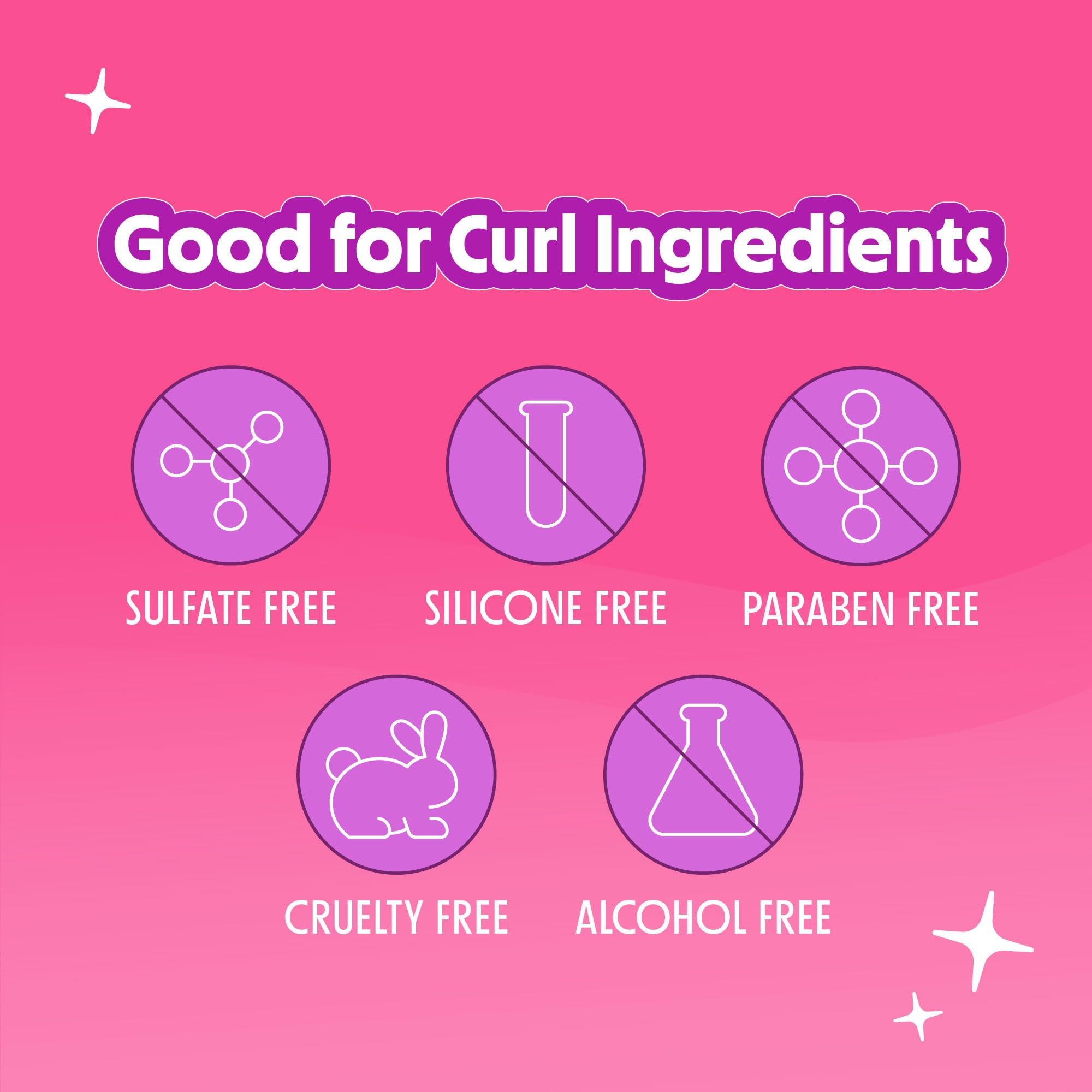 Not Your Mother's Curl Talk Frizz Control Sculpting Gel, Defining Cream, and Refreshing Curl Foam (3-Pack) - 6 and 8 fl oz - Formulated with Rice Curl Complex - For All Curly Hair Types