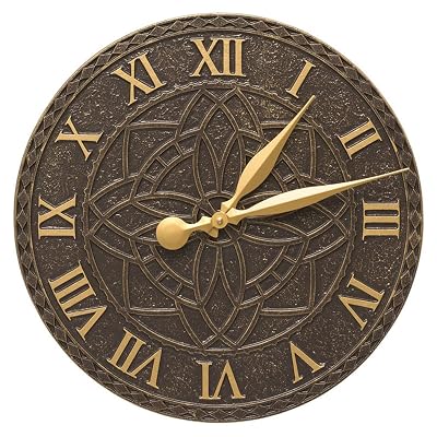 Whitehall 16 in. Mission Wall Clock in French Bronze