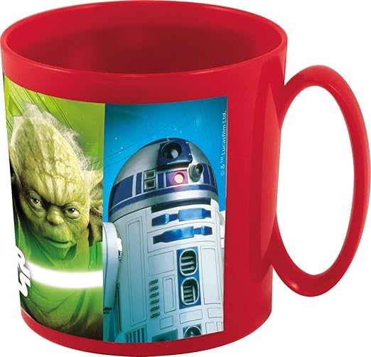 Star Wars Taza plástico microondas, Rojo, 9 x 8 cm