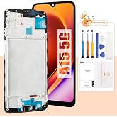 lncell Screen for Samsung Galaxy A15 5G Screen Replacement for Galaxy A15 LCD Screen SM-A156B,SM-A156P,SM-A156U Touch Display Digitizer Assembly Repair Parts with Frame(Black No Fingerprint Function)