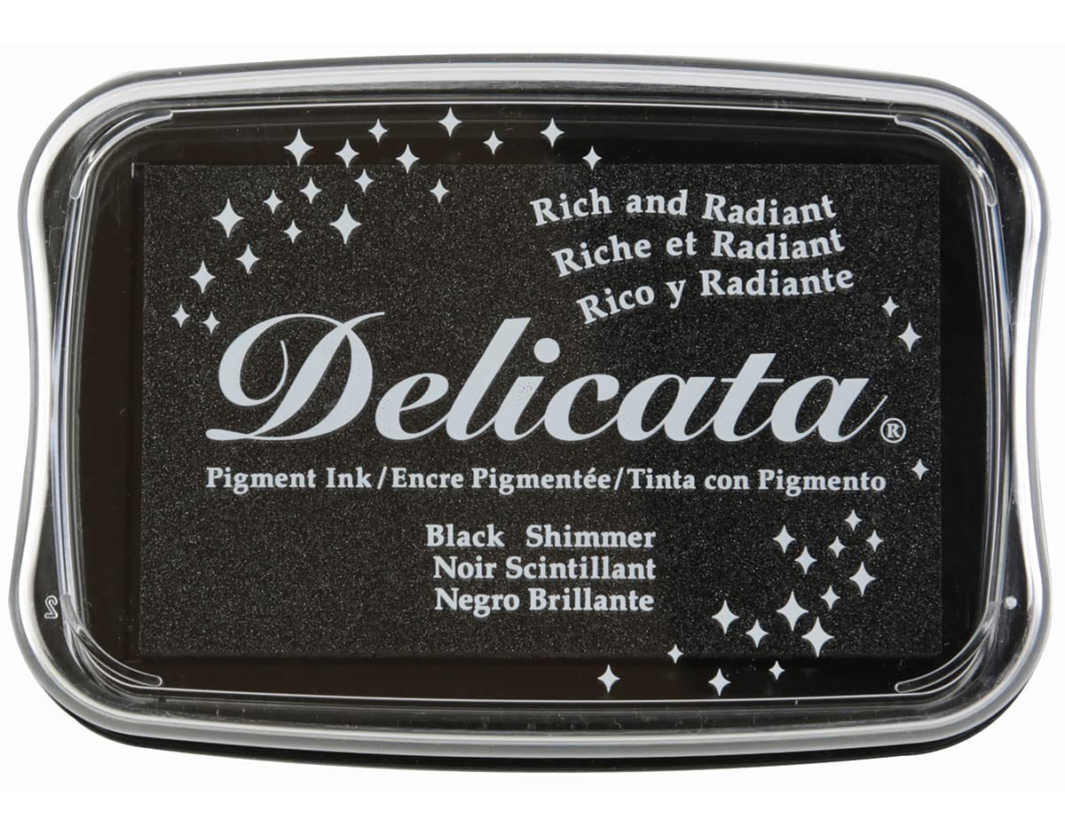 Tsukineko Shimmer Delicata Ink Pad, Black