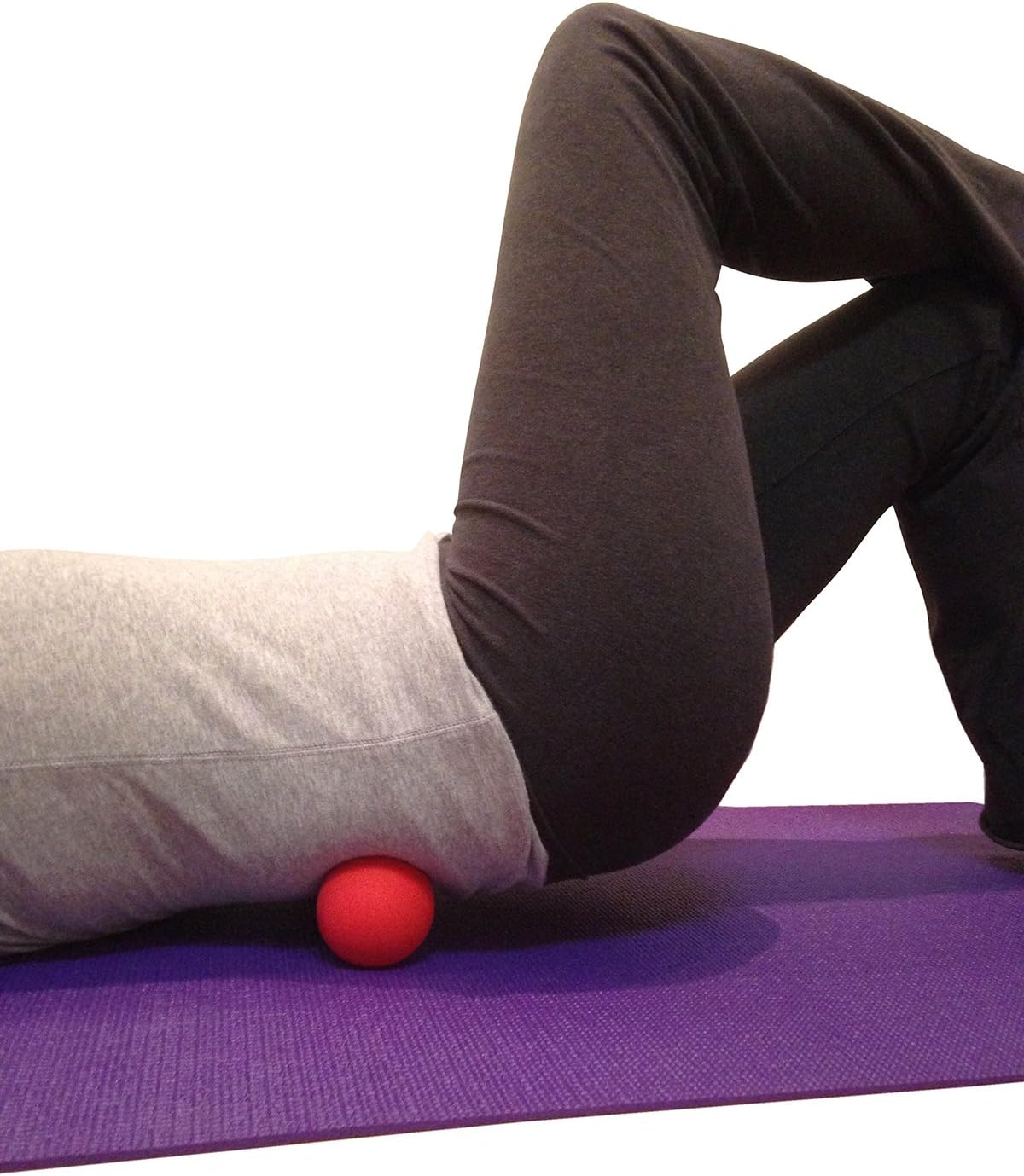 Kieba Massage Lacrosse Balls for Myofascial Release, Trigger Point Therapy, Muscle Knots, and Yoga Therapy. Set of 2 Firm Balls (Blue and Red): Sports & Outdoors