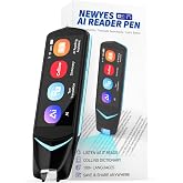 NEWYES AI Pen, Reading Pen for Dyslexia Scan Reader Pen 4 Text to Speech Device Translator Pen, Photo Translation OCR 16GB Bluetooth Pen Scanner for Students Adults (Blue) (3.99")