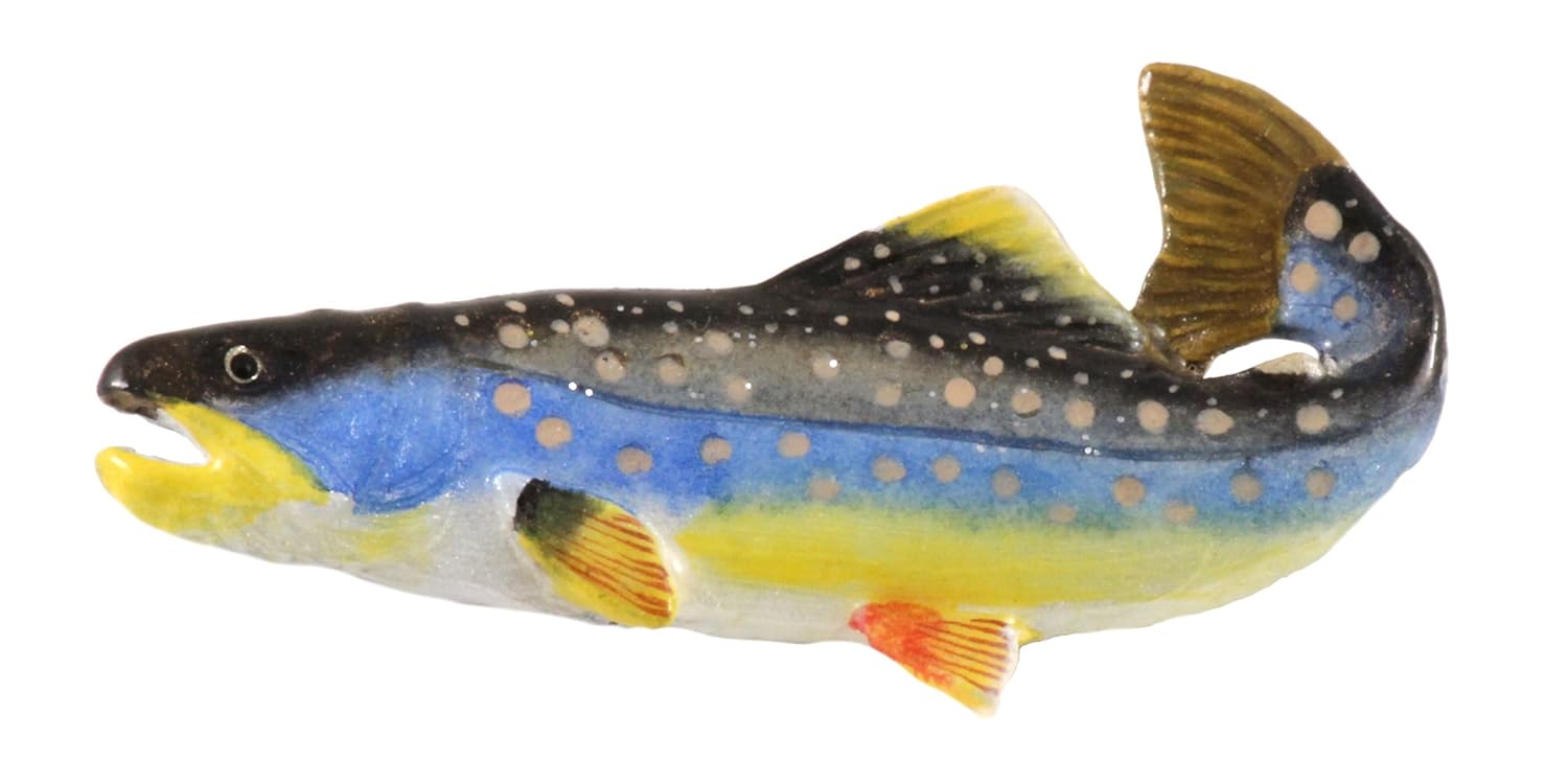 Pintado de~trucha ártica~~Imán de refrigerador de aceite de oliva ...