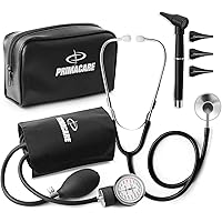 Primacare | DS-9199 Nurse Essentials Starter Kit with Handheld Travel Case | 3 Part Kit Includes Adult Aneroid Sphygmomanomet
