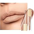 Oulac Matte Liquid Nude Lipstick for Women, Beige Nude High Impact Lip Color, Long Lasting Lipsticks, Waterproof, Creamy Formula Lip Stick with Vitamin E, Vegan & Cruelty-Free, 4.5ml (MS01)