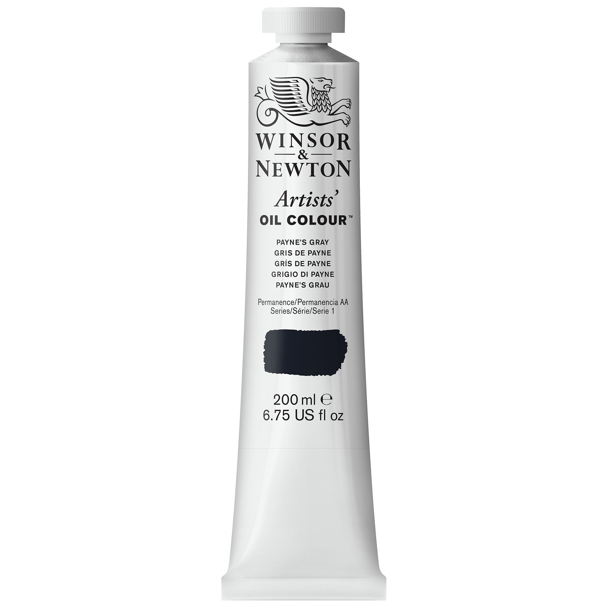 Winsor & Newton 200ml Artists Oil Colour Tube - Paynes Gray