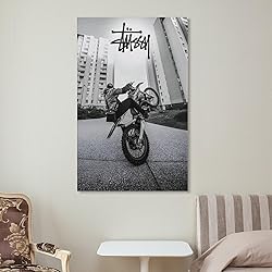 Stussy Bike Poster Aesthetic Racer Biker Driver