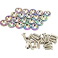 JDMSPEED 20 Pcs Neo Chrome CNC Billet Aluminum Fender Washer Engine Bay Dress Up Kit