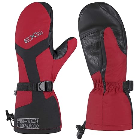 EXski Skihandschuhe Fäustlinge Ski Herren Damen Winter Snowboard Handschuhe Warm Winterhandschuhe Wasserdicht