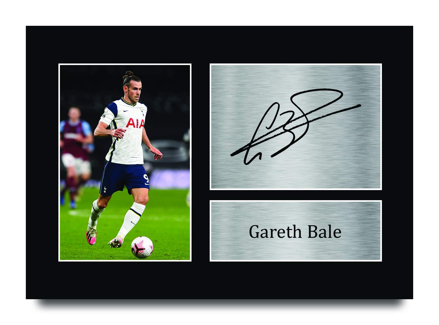 HWC Trading A4 Gareth Bale Spurs Tottenham Hotspur Presents Printed Signed Autograph Picture for Fans and Supporters - A4