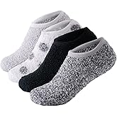 SKOLA Cozy Winter Fuzzy Women Socks Grip Slippers Fluffy House Non Skid Microfiber Socks