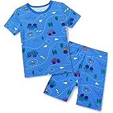 babee Reshinee Bamboo Viscose Toddler Car Pajamas Boys Girls Kids Short Cool Summer 12M-8Y Snug fit Pjs Set 2pcs