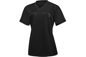 XVNDJ Women’s Blank Football Jersey, Ladies Mesh Athletic Football Shirts, American Football Jerseys for Adults S-2XL