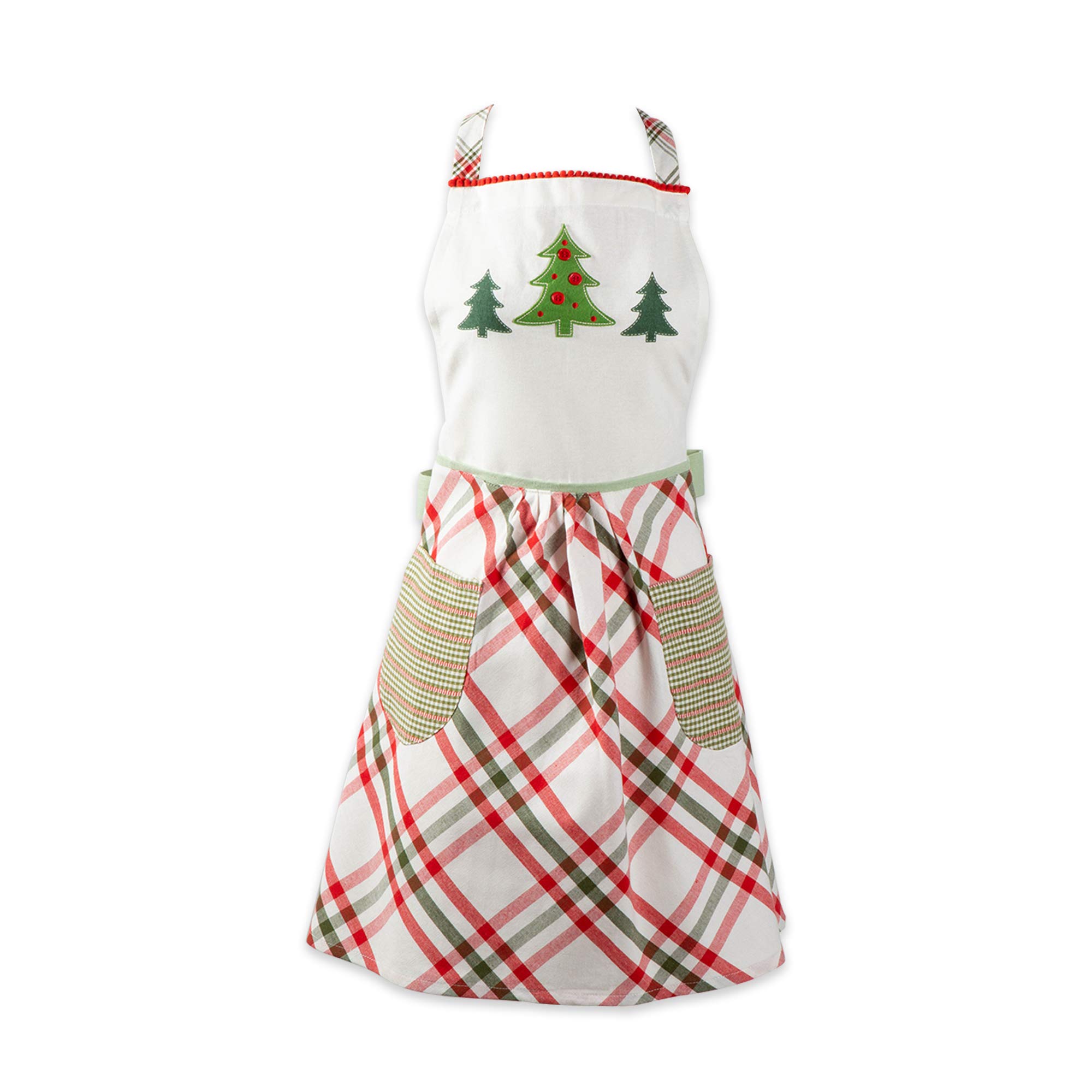 DII Women's Christmas Kitchen Apron Adult Size, Cooking, Baking or Crafting, Adjustable with Large Pockets, One Size, Jolly Tree — image 1