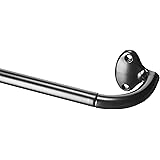 Amazon Basics Room Darkening Blackout Curtain Rod - 48" to 88", Black