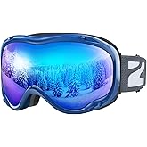 ZIONOR Lagopus B1 Ski Goggles OTG Anti fog Snow Goggles UV Protection Snowboard Goggles for Men Women Adult Youth