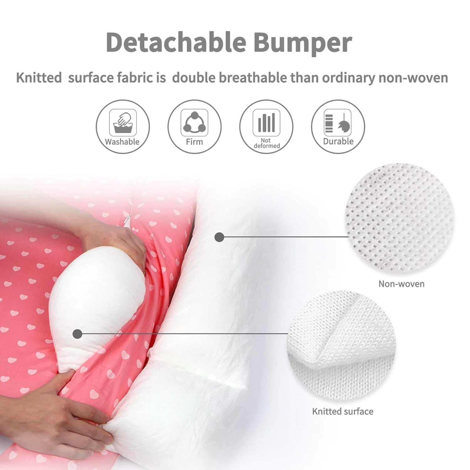 Baby Lounger Baby Nest Baby Bassinet for Bed Newborn Lounger Portable Cribs -100% Organic Cotton Baby Portable Crib Perfect for Travel with Extra Soft Cotton Pad Perfect for Co Sleeping (Pink) : Baby