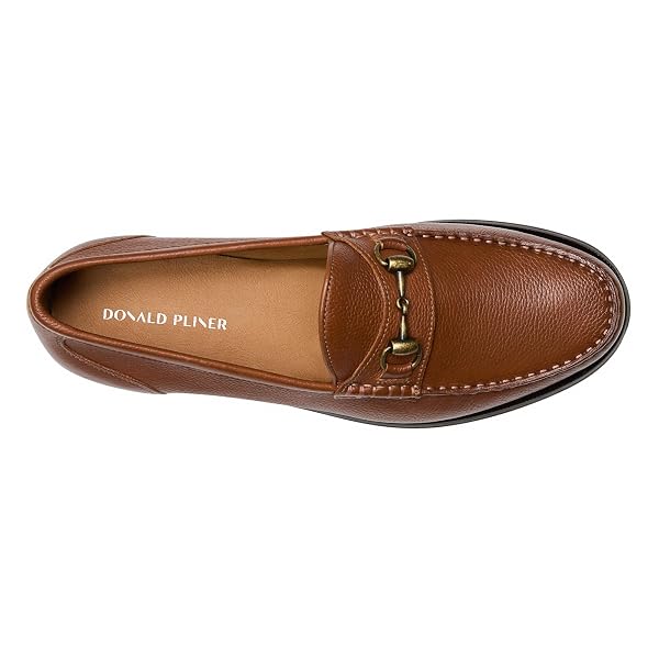 DONALD PLINER MENS NICKOLAS TUMBLED CALF, WHISKEY 8