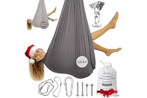 Bradoro Double Layer Reversible Sensory Swing| Outdoor and Indoor Swing For Kids and Adults Up to 260 lbs | Autism Cocoon Swing | Kids Sensory Swing