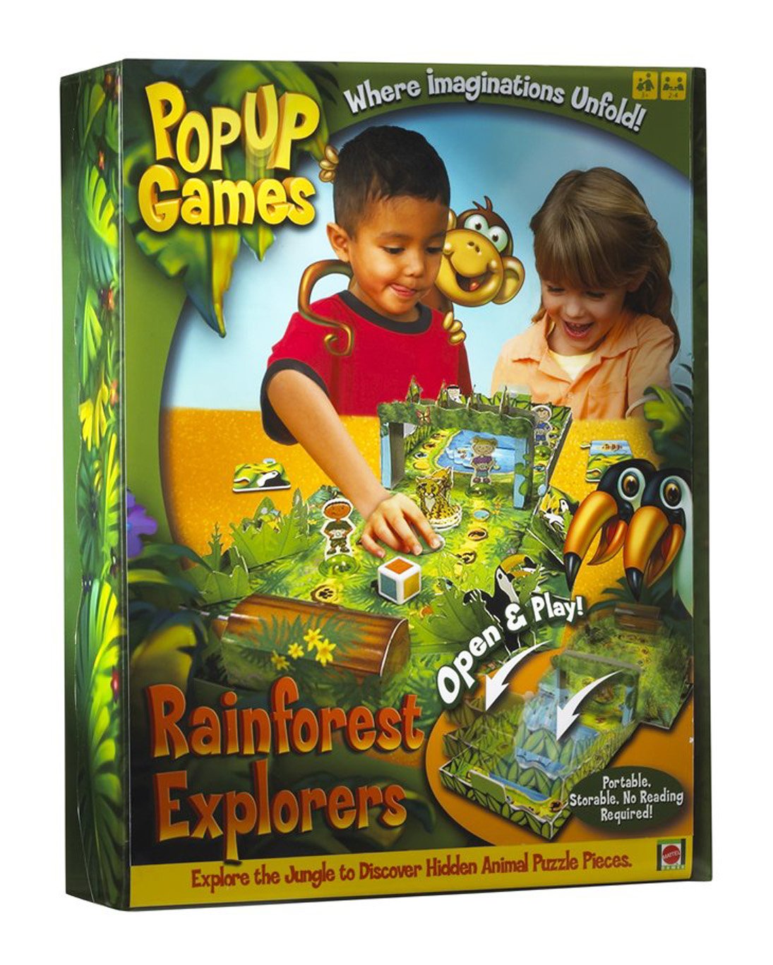 Rainforest Safari Open and Play Pop-Up Game