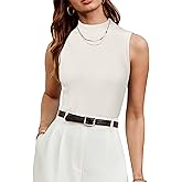 Arach&Cloz Womens Wool Blend Sweater Soft Turtleneck All-Season Casual Tank 2026