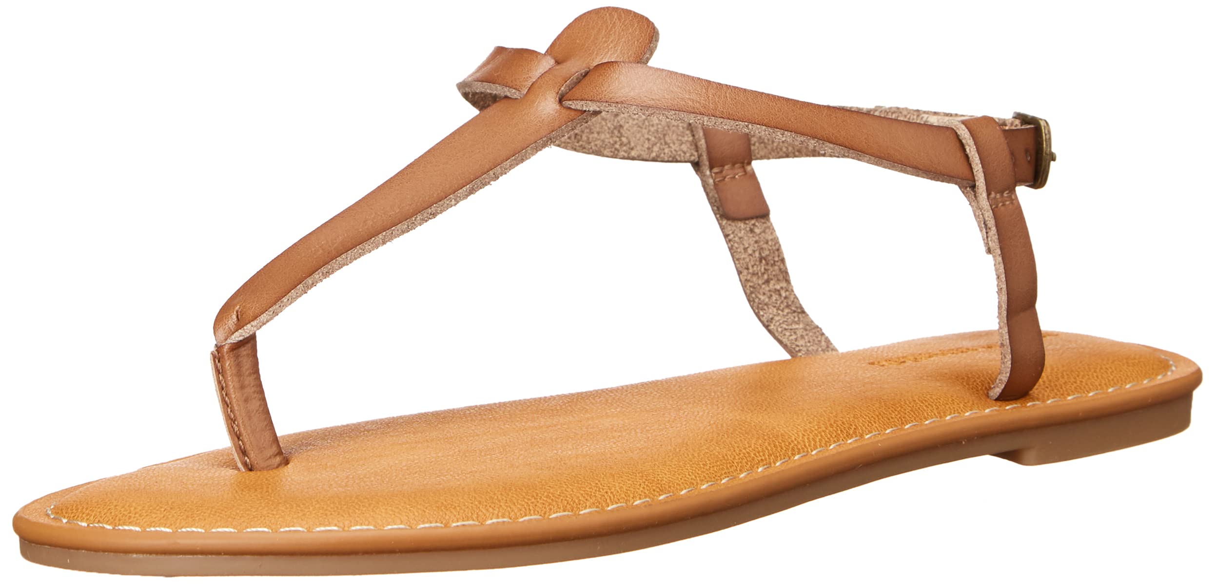 Photo 1 of Amazon Essentials Women's Casual Thong Sandal with Ankle Strap, Mushroom Brown, 11.5 Wide