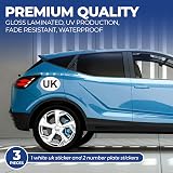 Rubigo UK Stickers for Car Europe 18x13.3cm Vinyl Weatherproof Legal view 2