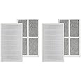 PUREBURG FAPF01 FAPF02 Replacement Filters Compatible with Filtrete FAP01-RMS & FAP02-RMS Ultra Quiet Air Cleaning Purifiers,4-Pack H13 True HEPA Air Clean