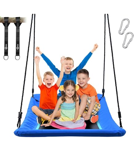 Trekassy Balançoire nid de 320 kg - 152 cm - XXL - Balançoire suspendue - Avec 2 sangles de 3 m - Charge maximale