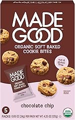 MadeGood Chocolate Chip Soft Baked Cookies, Organic Snacks, 0.85oz Each