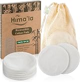 Hima'la 24 Pcs Reusable Bamboo Makeup Remover Pads with Laundry Bag