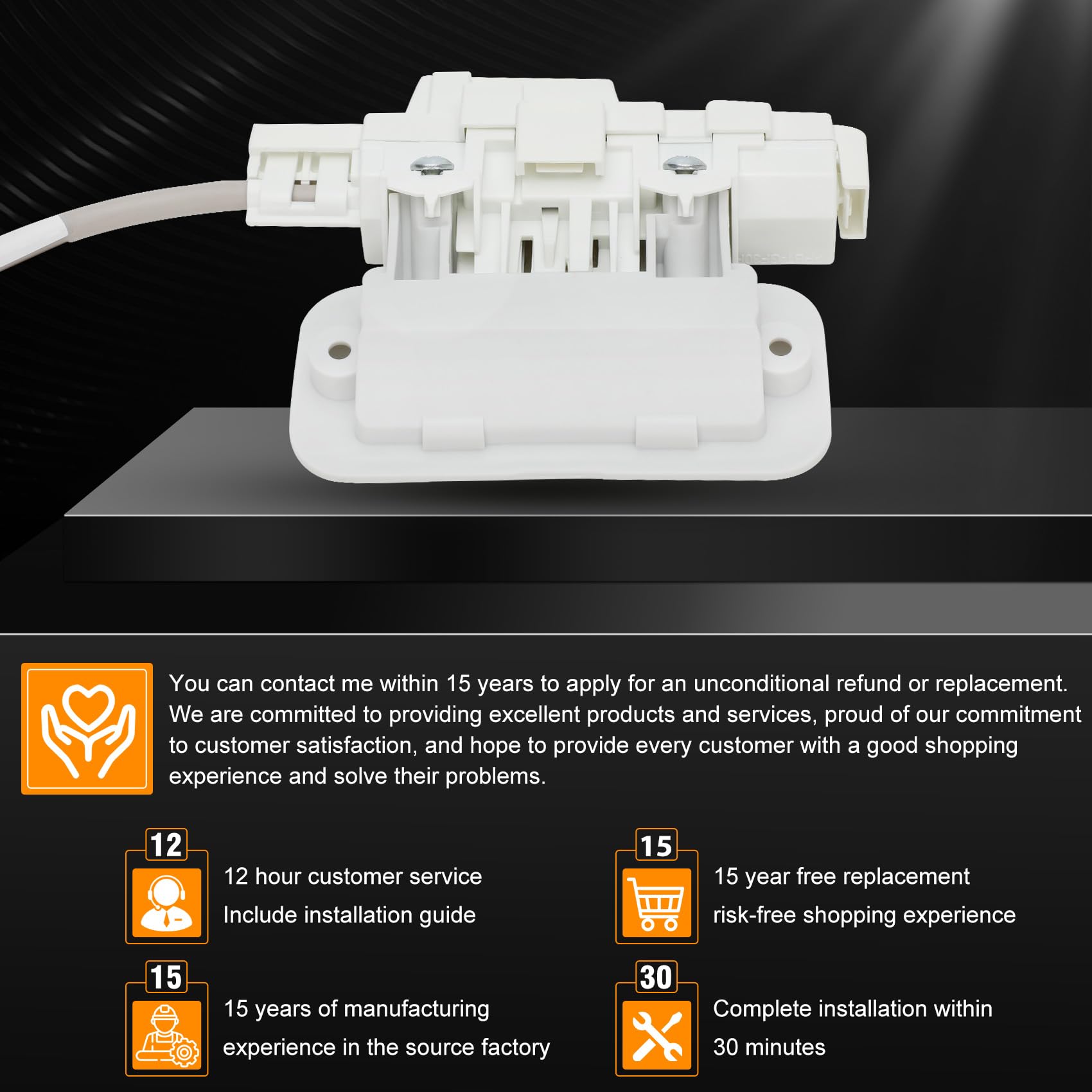 W10810403 W10861642 W10787836 for Whirlpool Cabrio Washer Lid Lock Replacement (Include W11237157 Bezel) 15-Year Warranty Fit for Whirlpool Cabrio Kenmore Series 600 700 maytag Bravos XL