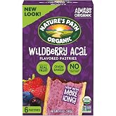 Nature's Path Organic Frosted Wildberry A&ccedil;ai Toaster Pastries, 11 oz (Pack of 1), Non-GMO, Fair Trade