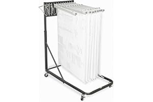 ADIR CORP. Adir Mobile Blueprint Holder – Construction Plan Rack, Map Organizer, Blueprint Rack, and Poster Display Rack for Jobsite and Office (Without Blueprint Clamps)