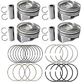 UINIEBOOM Engine Piston Ring Set +0.50mm (Oversize), 23041-2E210 Replacement Pistons &amp; Piston Rings Compatible with Hyundai Tucson ELANTRA/with Kia SOUL FORTE 2.0L 2014-2019