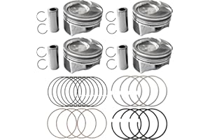 Zieichy 4PCS Oversize +0.50MM Piston & Rings Set Compatible with for Kia Soul Forte Hyundai Tucson Elantra 2.0L 2014 2015 201