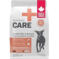 Nutrience Care Sensitive Skin & Stomach Hypoallergenic Adult Dog Food, 2.27 kg (5 lb), Salmon & Pumpkin, Grain & Gluten Free,