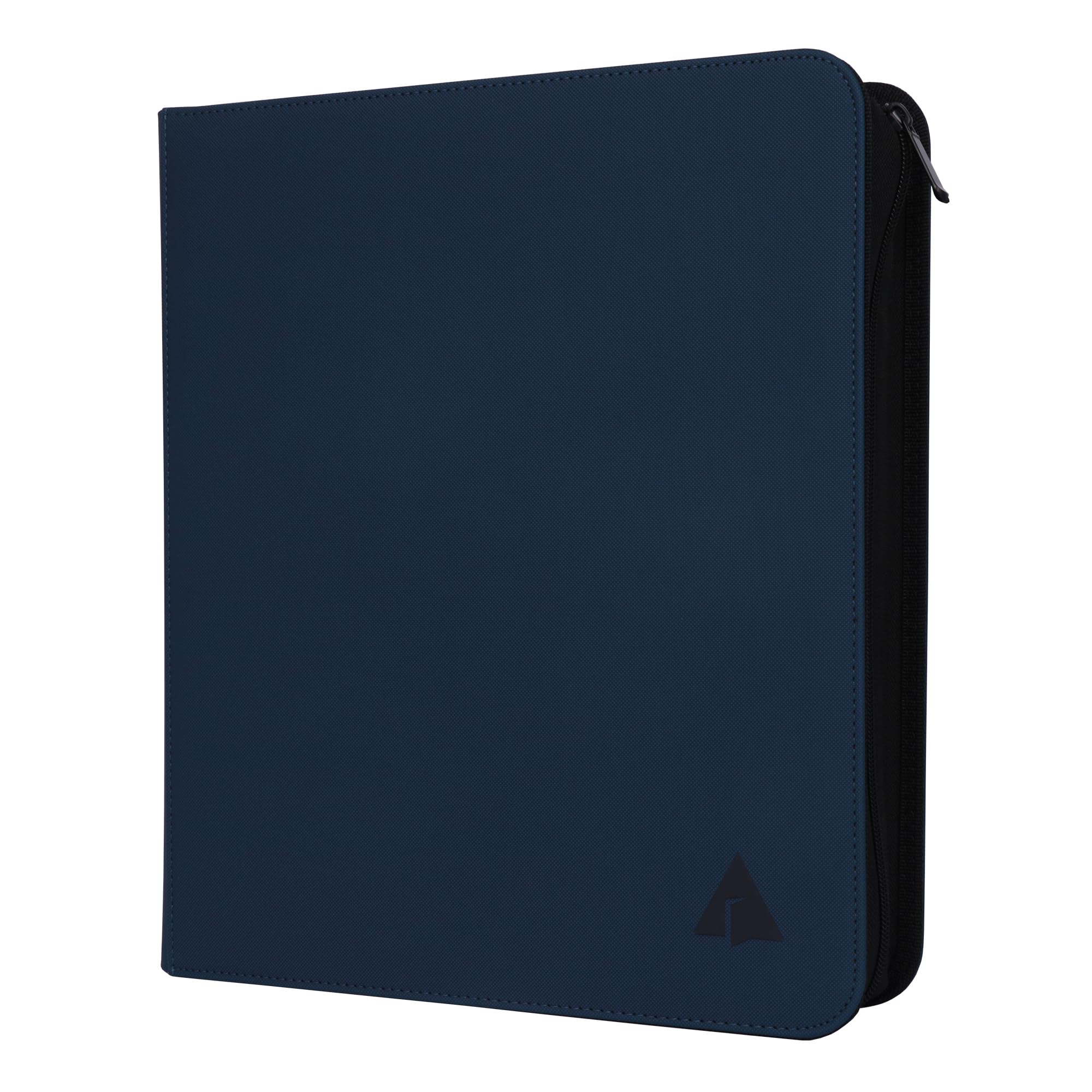 Photo 1 of Rayvol Trading Card Binder, 9 Pocket Fit 1404 Cards - Metal D-Ring Card Holder with 78 Double-Sided Clear Pages, Top-Loading Collectors Album -Midnight Blue