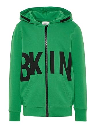 NAME IT Jungen Sweatjacke Nkmbalder Ls Sweat Card Wh Unb