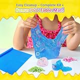 Kilpkonn 12 Pack Clear Slime Kit with Play Mat Non Sticky Jelly Crunchy Slime view 6