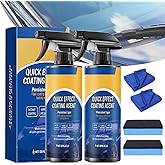 Quick Effect Car Coating Spray 2 Pack, Waterless Wash Polish, Paint Protection and Glass Cleaner
